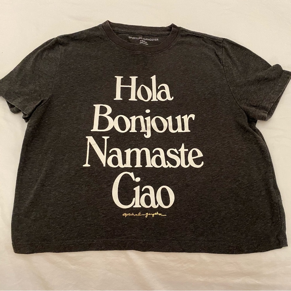 Spiritual Gangster Charcoal Tee